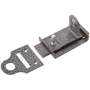 Засов накладной с проушинами (серебро)