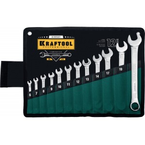 Набор комбинированных гаечных ключей 12 шт, 6 - 22 мм,KRAFTOOL (27079-H12)