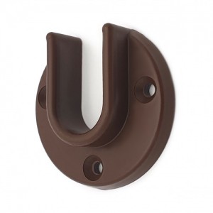 Штангодержатель для дерев.штанги, пласт.коричневый