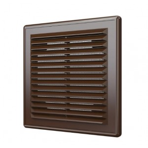 Решетка вентиляционная ЭРА 1515Р накладная Черная