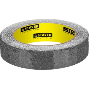 Лента клейкая противоскользящая черная 25ммх5м STAYER Professional