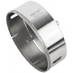 Коронка алмаз. по керамике и керамограниту с центр.сверлом, 120х70мм, FIT