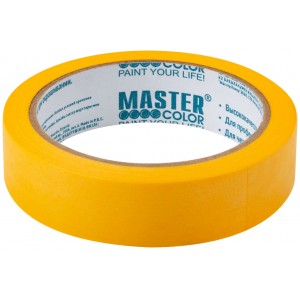 Лента малярная золотистая 48ммх25м, рис.бумага, термостойкая