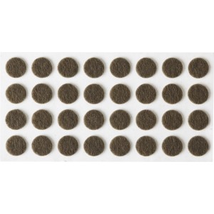 Накладка на мебельный ножки ф10мм, самокл., коричн.фетр (32шт)
