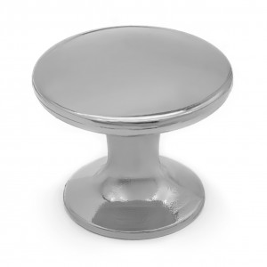 Ручка-кнопка мебельная, хром ф24мм 306С