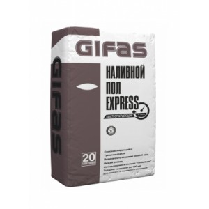 Пол наливной на гипсовой основе EXPRESS, GIFAS, 30 кг