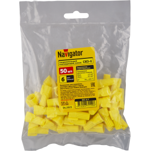 Зажим изолирующий соединительный СИЗ-6 желтый