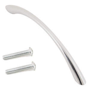 Ручка-скоба мебельная, хром 010-96 (204-96)