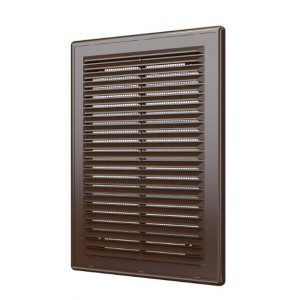 Решетка вентиляционная ЭРА 1825Р накладная Черная