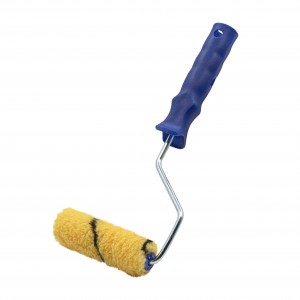 Мини-валик малярный с рукояткой "Премиум", ось 6мм, D15мм, 100мм