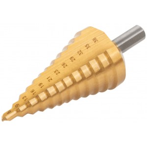 Сверло по металлу ступенчатое 6,0-38,0мм, HSS, 12 ступеней, MOS