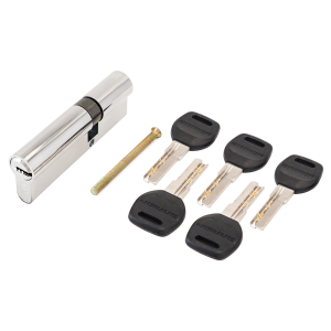 Цилиндровый механизм АЛЛЮР HD F 90-5К CP (35x55) хром перф.кл