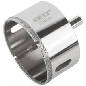 Коронка алмаз. по керамике и керамограниту с центр.сверлом, 73х70мм, FIT