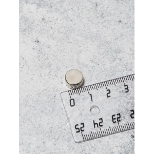 Неодимовый магнитный диск 10х5мм сцепление 2,5кг (уп.5шт) арт. 72-3114