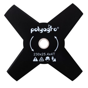 Диск д/триммера 230х25,4х1,4 4 лопасти Pollyagro