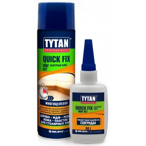 Клей цианоакрилатный 2-х комп.для МДФ, прозр. 200мл Tytan Professional Quick Fix