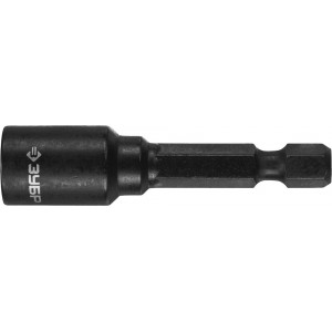 Бита ударная с торцевой головкой, 13 мм, 50 мм, магнитная,ЗУБР Профессионал (26375-13)