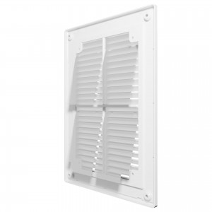 Решетка вентиляционная ЭРА R1825BV обр. клапан разъемная 180х250