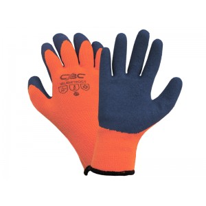 Перчатки акриловые утепленные с латексом вспен.