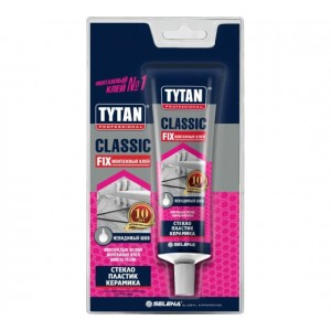 Клей каучуковый монтажный прозрачный Tytan Professional Classic Fix 100мл