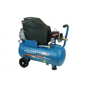 Компрессор воздушный масляный Sturm! AC93124P, 2кВт, 320л/мин, ресивер24л, прямой привод, Profession