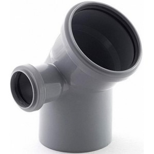 Отвод для внутр. кан. 110/45* с выходом на 50 левый