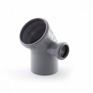 Отвод для внутр. кан. 110/45* с выходом на 50 правый