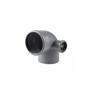 Отвод для внутр. кан. 110/90* с выходом на 50 правый