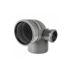 Отвод для внутр. кан. 110/90* с выходом на 50 левый