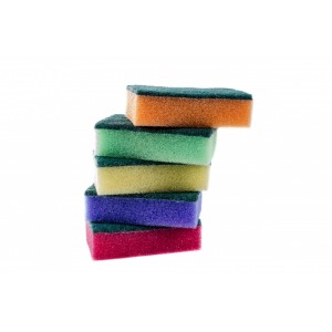 Губка для посуды 80х50х25мм, 10шт