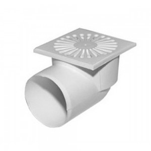 Трап для ВНУТР. КАН. 50 150х150 пластик горизонтальный