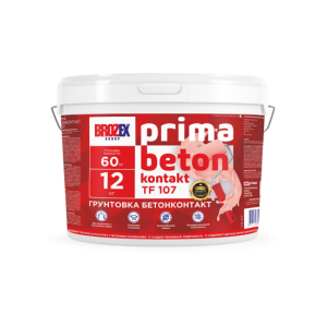 Грунт Бетон-Контакт акриловый для нар./внутр. работ TF-107 ПРИМА, BROZEX, 12 кг